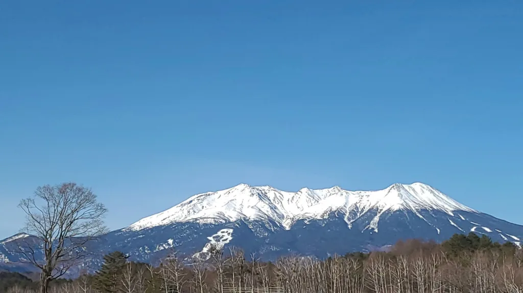 御嶽山の雪景色