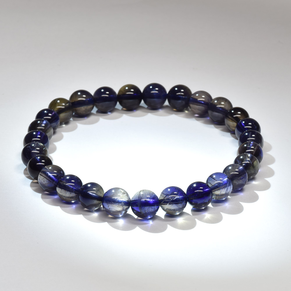 [高品質] アイオライト ブレスレット 6.5mm #RG043