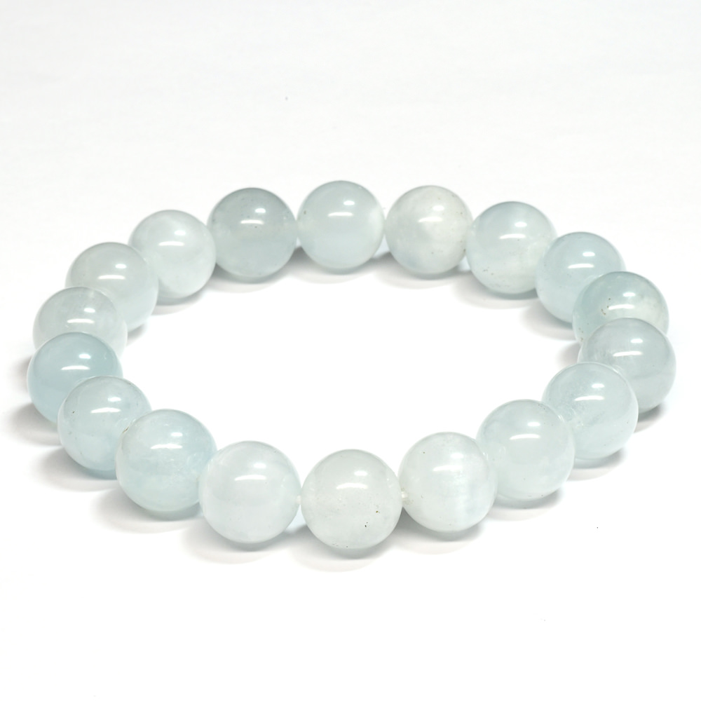 SH025:エンジェルクラウドアクアマリン ブレスレット 11.5-12mm・12,000円