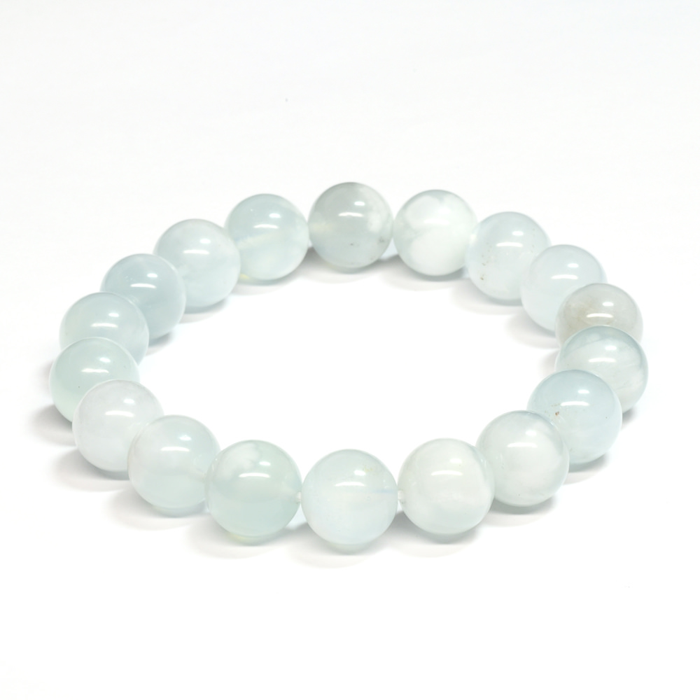 SH026:エンジェルクラウドアクアマリン ブレスレット 11-11.5mm・10,600円