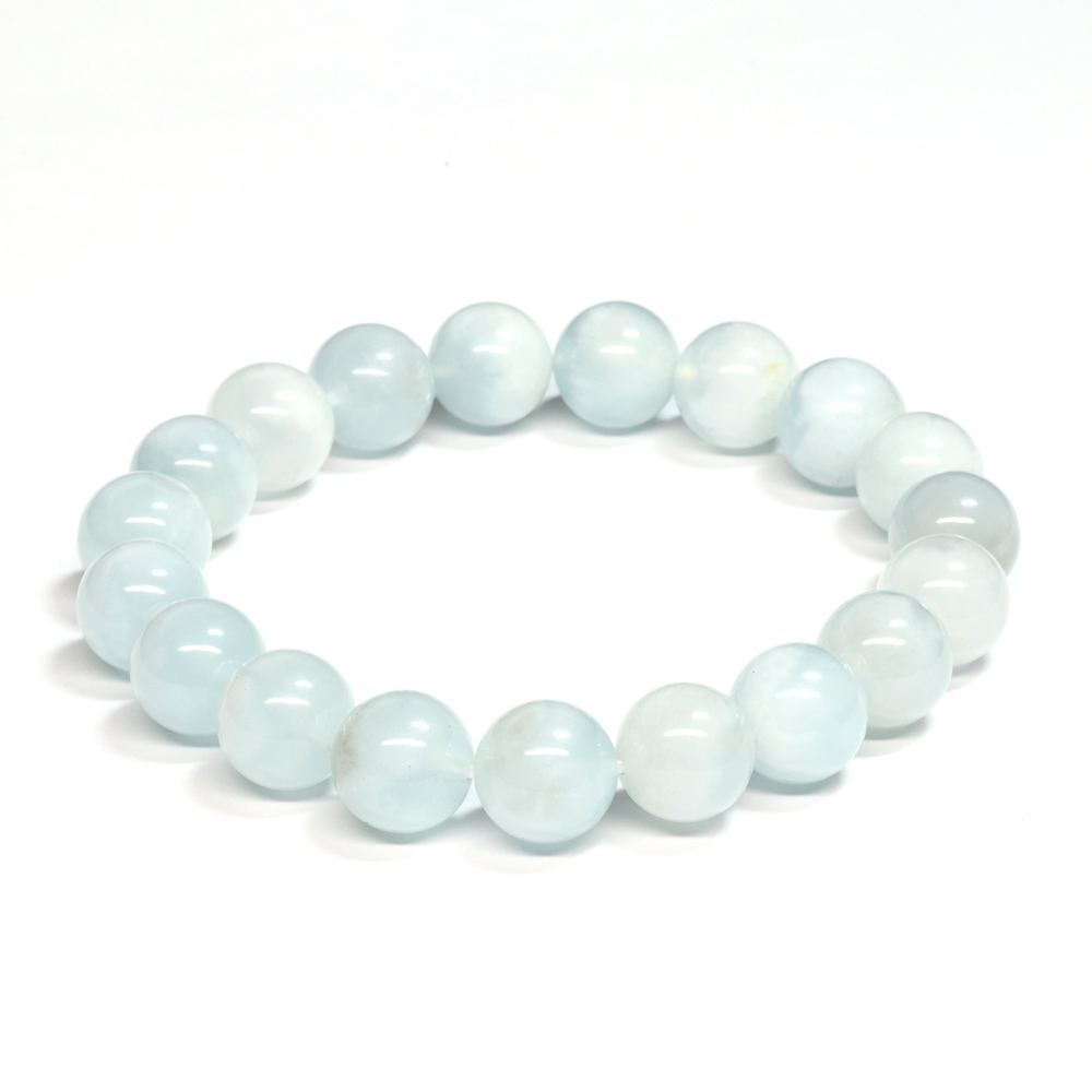 SH027:エンジェルクラウドアクアマリン ブレスレット 10.5mm・9,700円