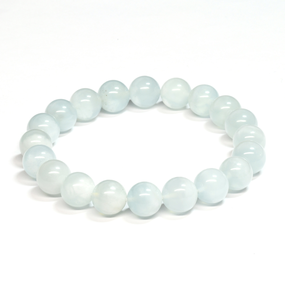SH029:エンジェルクラウドアクアマリン ブレスレット 10mm・8,600円