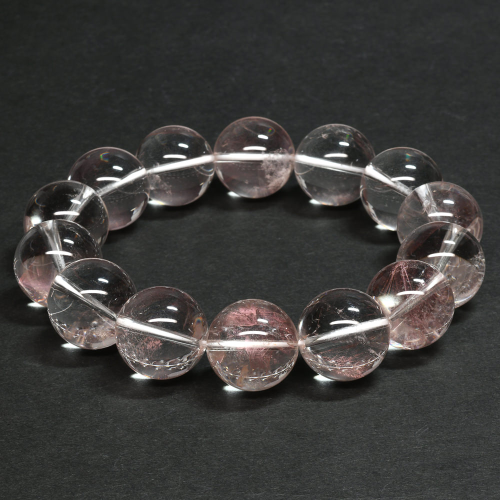 ブラジル産ピンクエンジェルラダークォーツ ブレスレット 18-18.5mm #UC343